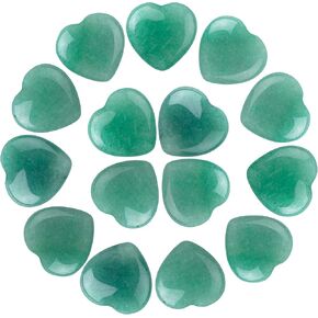 10pcs Natural Crystal Heart Love-Shaped Healing Stones Polished Rocks Cute Mini Palm Chakra Gemstones Reiki Energy Balancing Stone for Meditation Birthday Gift 0.8 inch(20 mm) in Kuwait