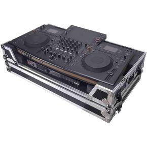 ProX XS-OPUSQUADW ATA Flight Style Road Case For Pioneer Opus Quad DJ Controller with 1U Rack Space and Wheels