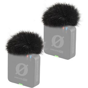 YOUSHARES Mic Cover for Rode Wireless Pro, Wind Muff Dead Cat Pop Filter Compatible with Rode Wireless Pro Wireless Microhpone System, Reduce Background Noise Improved Sound Quality (2 Pcs)