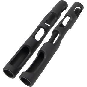2Pcs Yootones Rubber Violin Bow Posture Corrector Violin Bow Grip Compatible with 3/4-4/4 Size Violins (Black)
