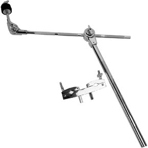 KZU Cymbal Boom Arm with Clamp Holder, Thickened Stainless Steel Grabber Cymbal Arm for Cymbal Stand, Cymbal Extension Arm Mount Clamp for Crash Splash Cymbal