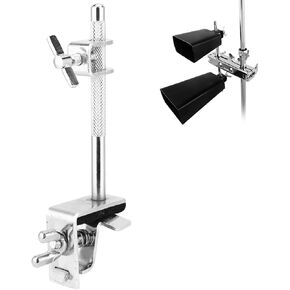 Cowbell Clamp for Drum Kit, Professional Cowbell Holder Standard Drum Stand for Cowbell Metal Bass Drum Cowbell Mount Drum Set Performance Accessory