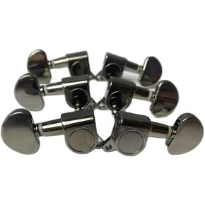 3R3L Guitar Machine Heads Tuning Pegs Keys Heads Black Nickel Finish, MS-TP101