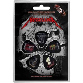 Metallica Plectrum Pack Guitars Band Logo Official 5 Pack Guitar Picks