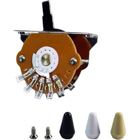 Electric Guitar 3/4/5 Way Pickup Selector Switch with Black/White/Yellow Knob (4 Way Switch) in Kuwait