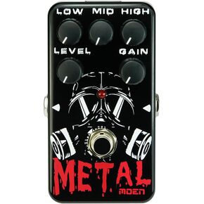 MOEN Electric Guitar Pedal Effects Metal Distortion Gain Level Low Middle High