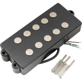 Artec MMC5 Ceramic Magnet Soapbar Style Bass Pickup Bridge Pickup 13K for 5-String MusicMan Style Bass, Black