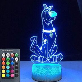 Figure Cute Cartoon Dog Baby Nightlight Colorful Touch Sensor Kids Bedroom Bedside Table 3D Lamp Led Night Light Remote Phone Control Color (APP Control 7 Colors)