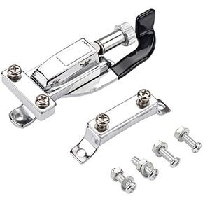 Alnicov Snare Drum Strainer,Snare Drum Regulator Throw Off Butt End Set for Drum Parts Replacement Silver