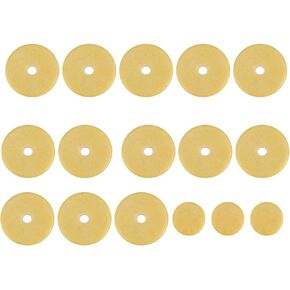 16 Pcs Flute Pad, Flute Pad Kit Practical DIY Repair Maintenance Kit Open Hole Pads Flute Great Replacement Part for Wind Instrument