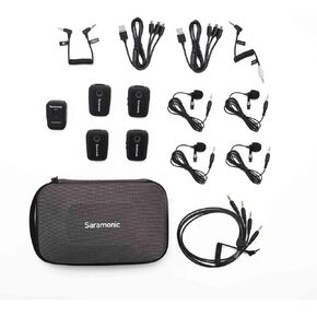 Saramonic Blink 500 T4 4-Person Wireless Clip-On Microphone System with Lavaliers for Cameras & Mobile Devices