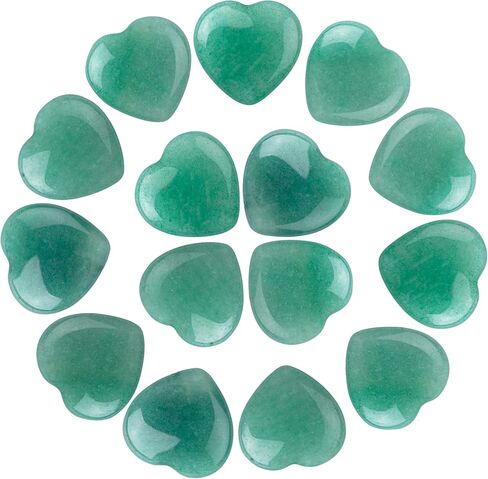 10pcs Natural Crystal Heart Love-Shaped Healing Stones Polished Rocks Cute Mini Palm Chakra Gemstones Reiki Energy Balancing Stone for Meditation Birthday Gift 0.8 inch(20 mm) in Kuwait