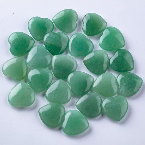 10pcs Natural Crystal Heart Love-Shaped Healing Stones Polished Rocks Cute Mini Palm Chakra Gemstones Reiki Energy Balancing Stone for Meditation Birthday Gift 0.8 inch(20 mm) in Kuwait