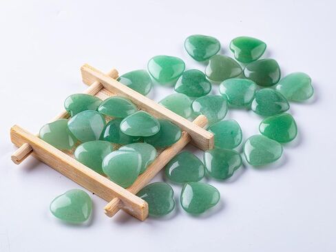 10pcs Natural Crystal Heart Love-Shaped Healing Stones Polished Rocks Cute Mini Palm Chakra Gemstones Reiki Energy Balancing Stone for Meditation Birthday Gift 0.8 inch(20 mm) in Kuwait