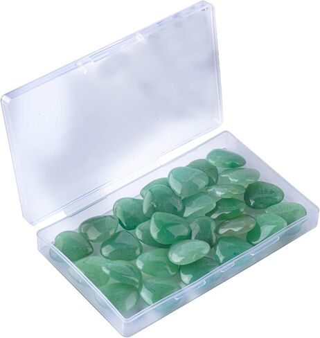 10pcs Natural Crystal Heart Love-Shaped Healing Stones Polished Rocks Cute Mini Palm Chakra Gemstones Reiki Energy Balancing Stone for Meditation Birthday Gift 0.8 inch(20 mm) in Kuwait