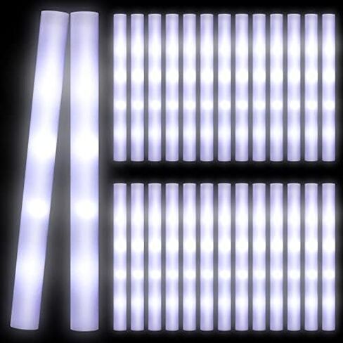 Yinder LED Glow Sticks, 18.9 Inches Light up Batons with 3 Modes Flashing Light up Stick for Concert Stage Lights Wedding Raves Carnival Halloween Birthday Party(180 Pcs, White Light) in Saudi Arabia
