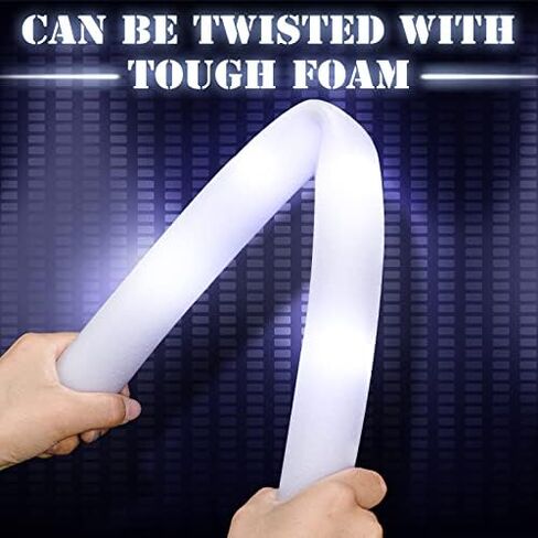 Yinder LED Glow Sticks, 18.9 Inches Light up Batons with 3 Modes Flashing Light up Stick for Concert Stage Lights Wedding Raves Carnival Halloween Birthday Party(180 Pcs, White Light) in Saudi Arabia