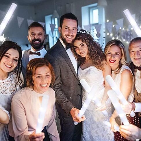 Yinder LED Glow Sticks, 18.9 Inches Light up Batons with 3 Modes Flashing Light up Stick for Concert Stage Lights Wedding Raves Carnival Halloween Birthday Party(180 Pcs, White Light) in Saudi Arabia