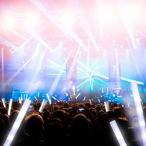 Yinder LED Glow Sticks, 18.9 Inches Light up Batons with 3 Modes Flashing Light up Stick for Concert Stage Lights Wedding Raves Carnival Halloween Birthday Party(180 Pcs, White Light) in Saudi Arabia
