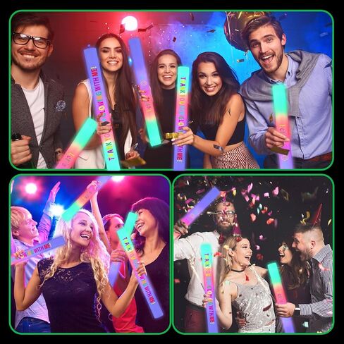 Yinder LED Glow Sticks, 18.9 Inches Light up Batons with 3 Modes Flashing Light up Stick for Concert Stage Lights Wedding Raves Carnival Halloween Birthday Party(180 Pcs, White Light) in Saudi Arabia