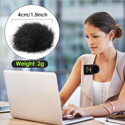 YOUSHARES Mic Cover for Rode Wireless Pro, Wind Muff Dead Cat Pop Filter Compatible with Rode Wireless Pro Wireless Microhpone System, Reduce Background Noise Improved Sound Quality (2 Pcs) in Saudi Arabia