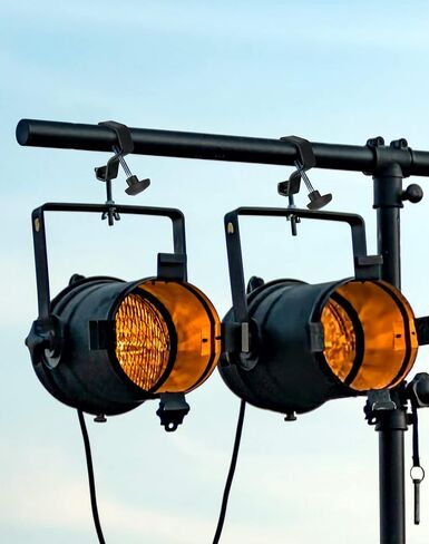 QWORK 6 حزمة مشبك إضاءة المسرح، خطاف إضاءة المسرح، مشابك تروس سوداء، أقصى تحميل 44 رطل C مشبك لإضاءة DJ أضواء كشاف ضوء رأس متحرك، مناسب لأنابيب/أنابيب OD مقاس 1 بوصة - 1⅛ بوصة in Kuwait