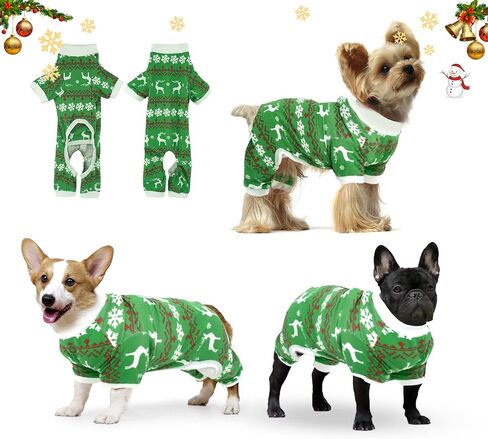 بدلة الكلب بعد الجراحة، بدلة التعافي الجراحي للكلاب، أنثى ذكر لجروح البطن، بدلة مع أكمام تمنع لعق العض وتساقط بيجامة بديلة بياقة إلكترونية للكلاب الصغيرة والمتوسطة in Kuwait