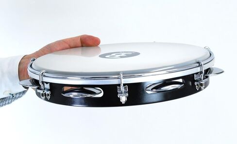 Meinl Percussion PA10ABS-BK 10-Inch ABS Plastic Pandeiro with Synthetic Head, Black in Saudi Arabia