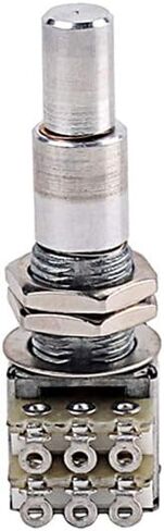 Alnicov Guitar Bass Mini Dual Pots Stacked Concentric Potentiometer W/Center Detent B100K in Saudi Arabia