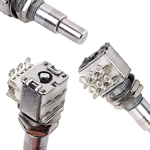 Alnicov Guitar Bass Mini Dual Pots Stacked Concentric Potentiometer W/Center Detent B100K in Saudi Arabia