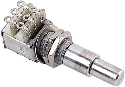 Alnicov Guitar Bass Mini Dual Pots Stacked Concentric Potentiometer W/Center Detent B100K in Saudi Arabia