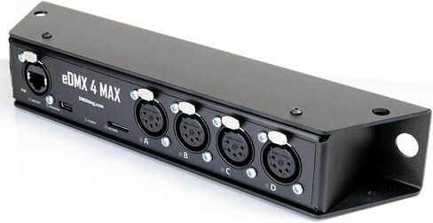 eDMX4 MAX 4-Port 5-pin – ArtNet/sACN via Ethernet to DMX 512 Converter with XLR Connectors and rugged metal housing in Kuwait