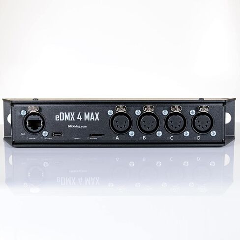 eDMX4 MAX 4-Port 5-pin – ArtNet/sACN via Ethernet to DMX 512 Converter with XLR Connectors and rugged metal housing in Kuwait