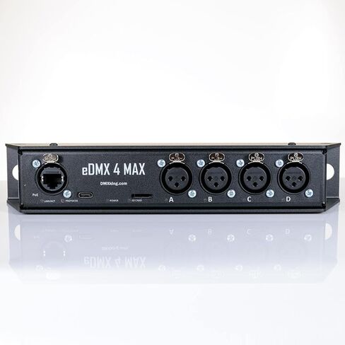 eDMX4 MAX 4-Port 5-pin – ArtNet/sACN via Ethernet to DMX 512 Converter with XLR Connectors and rugged metal housing in Kuwait