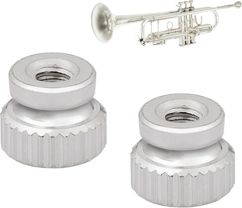 Bach Stradivarius Trumpet First Third Slide Trigger Stop Rod Nut Screw، B136-S يضمن أن الشرائح في النطاق الصحيح، وتحقيق نطاق ضبط أكثر استقرارًا ودقة، استمر في اللعب بسلاسة (عبوتان) in Kuwait