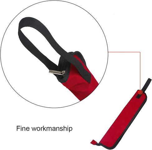 Drumstick Bag, 5 Colors Drum Stick Bag Portable Drum Stick Storage Hanging Case Bag with Handle(red) Played Accessories Drumstick Holder Wooden Pair Drum Sticks Holder Stick Bag in Saudi Arabia