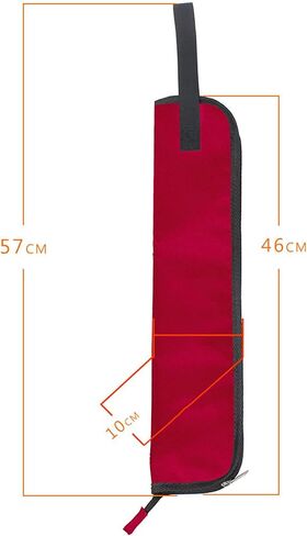 Drumstick Bag, 5 Colors Drum Stick Bag Portable Drum Stick Storage Hanging Case Bag with Handle(red) Played Accessories Drumstick Holder Wooden Pair Drum Sticks Holder Stick Bag in Saudi Arabia
