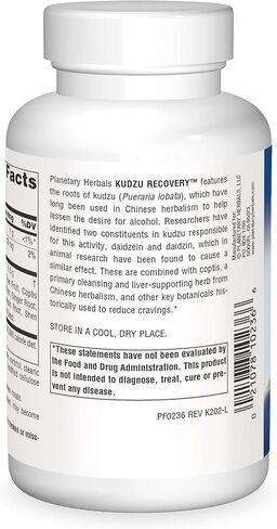 Planetary Herbals Kudzu Recovery 750 mg Anti-Alcohol and Liver Support - 120 Tablet in Kuwait