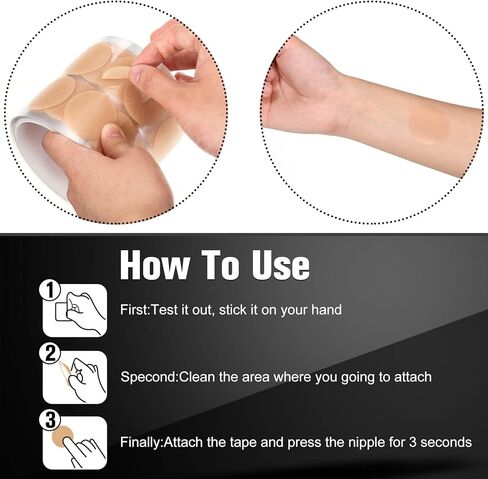 Vicenpal 150 Pairs Men Nipple Cover Anti Chafing Protector Running Nipple Tape Nipple Patch Adhesive Nipple Guard for Runners in Kuwait