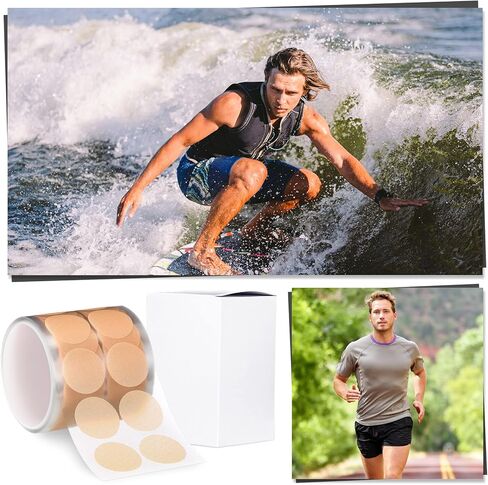 Vicenpal 150 Pairs Men Nipple Cover Anti Chafing Protector Running Nipple Tape Nipple Patch Adhesive Nipple Guard for Runners in Kuwait