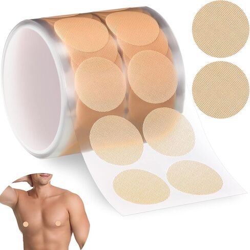 Vicenpal 150 Pairs Men Nipple Cover Anti Chafing Protector Running Nipple Tape Nipple Patch Adhesive Nipple Guard for Runners in Kuwait