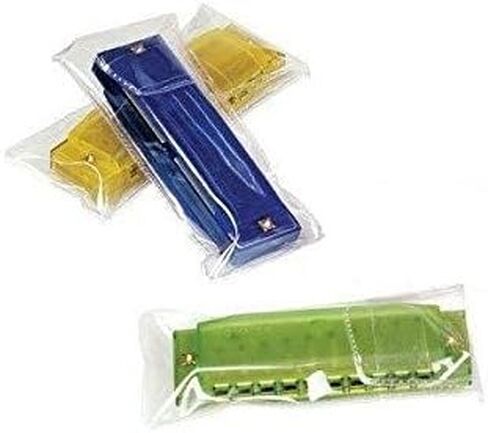 Clearly Colorful Translucent Harmonica - 3 Pack (Blue, Green, Yellow) in Saudi Arabia