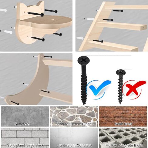 مجموعة أثاث حائط للقطط من توب مارت - عمود خدش من السيزال وأرجوحة وخطوات in Kuwait