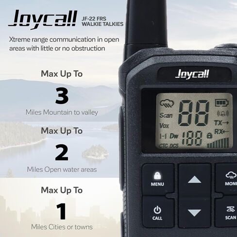 Long Range Walkie Talkies for Adult with NOAA Weather Alert Portable Walkie Talkies Rechargeable 22 Modifiable FRS Two Way Radios with Charger Cable &1400mAh Li-ion Battery (Black) in Saudi Arabia