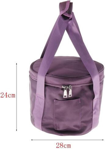 Bothyi Carrying Case Padded Travelling Bag Oxford Cloth Purple for Bowl Parts, 10inch in Kuwait