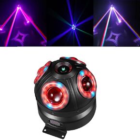 DJ Party Lights, 100w Moving Head Light with Beam Effect Scan Light, Infinite Rotation DJ Lights with Sound Activated for Wedding DJ Party and Live House