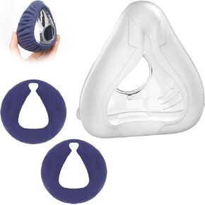 وسادة بديلة من MEDICOLOR لجهاز Air_fit F20 Small مع بطانتين للقناع، وأغطية وسائد قابلة للغسل وإعادة الاستخدام، وملاءمة آمنة، وتقليل تسرب الهواء، وتعزيز الراحة