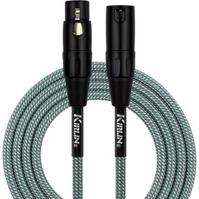 KIRLIN Cable Microphone Cable, Olive Green, 20ft (MFMW-270-20FT/OL)