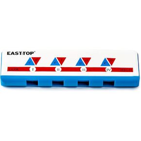 Easy to Learn Playing Harmonica.EAST TOP 4-Hole Learning Harmonica for Beginners, Kids, Students, Adults as a Gift, Blue