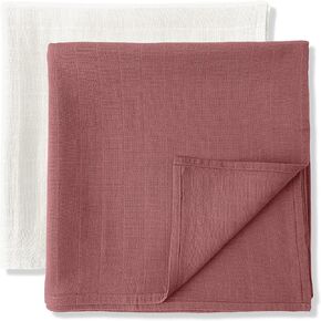 MOZAH Organic Muslin Swaddle Blankets - 100% Soft Organic Cotton - Baby Girl Blanket and Baby Boy Blanket - Ideal Baby Registry Items Unisex Essentials - Baby Swaddles (Grey & Stars)